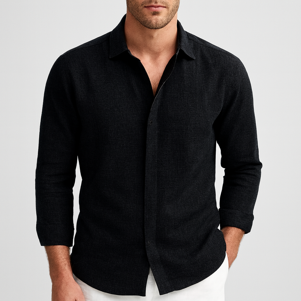Glebronia | Lino traspirante camicia uomo