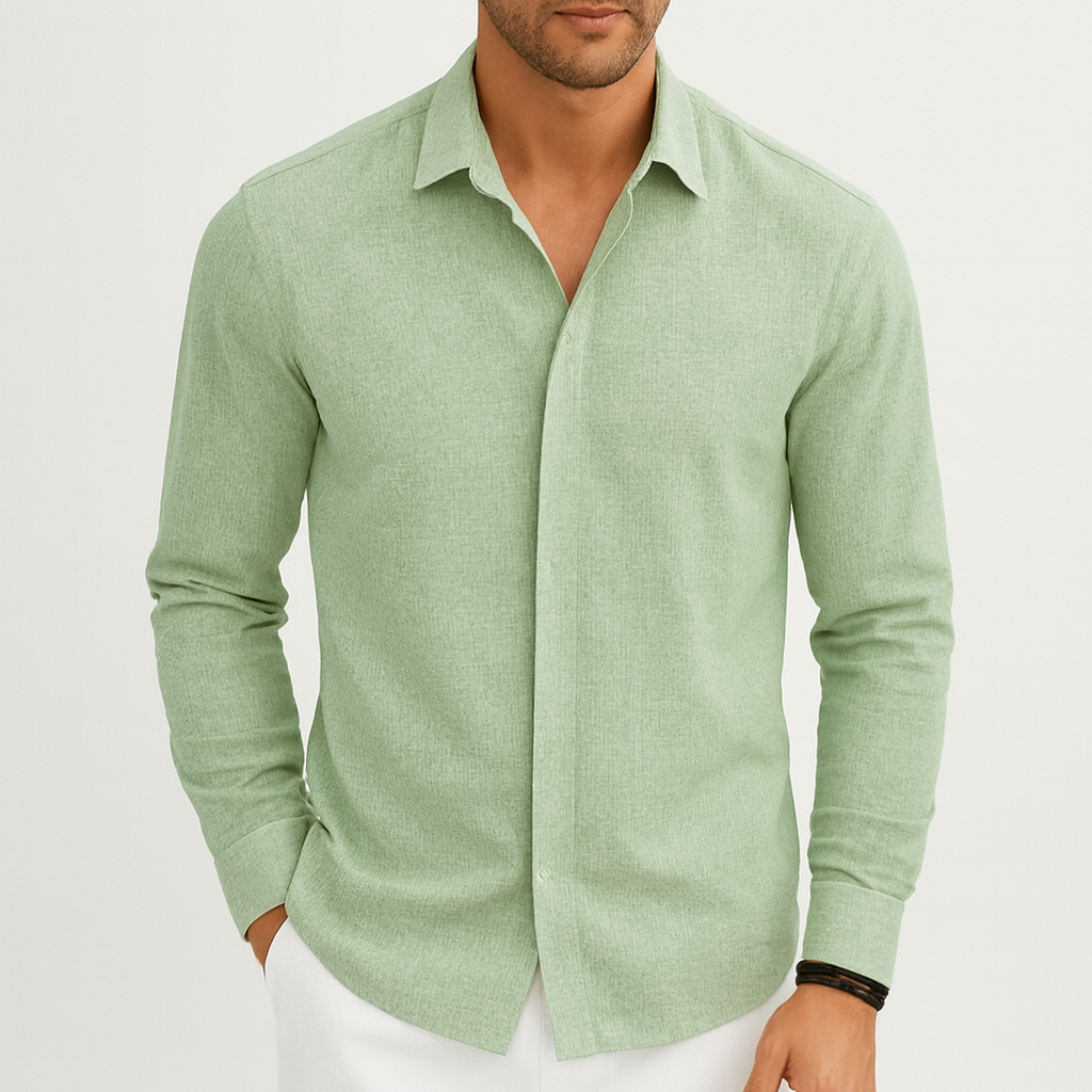 Glebronia | Lino traspirante camicia uomo