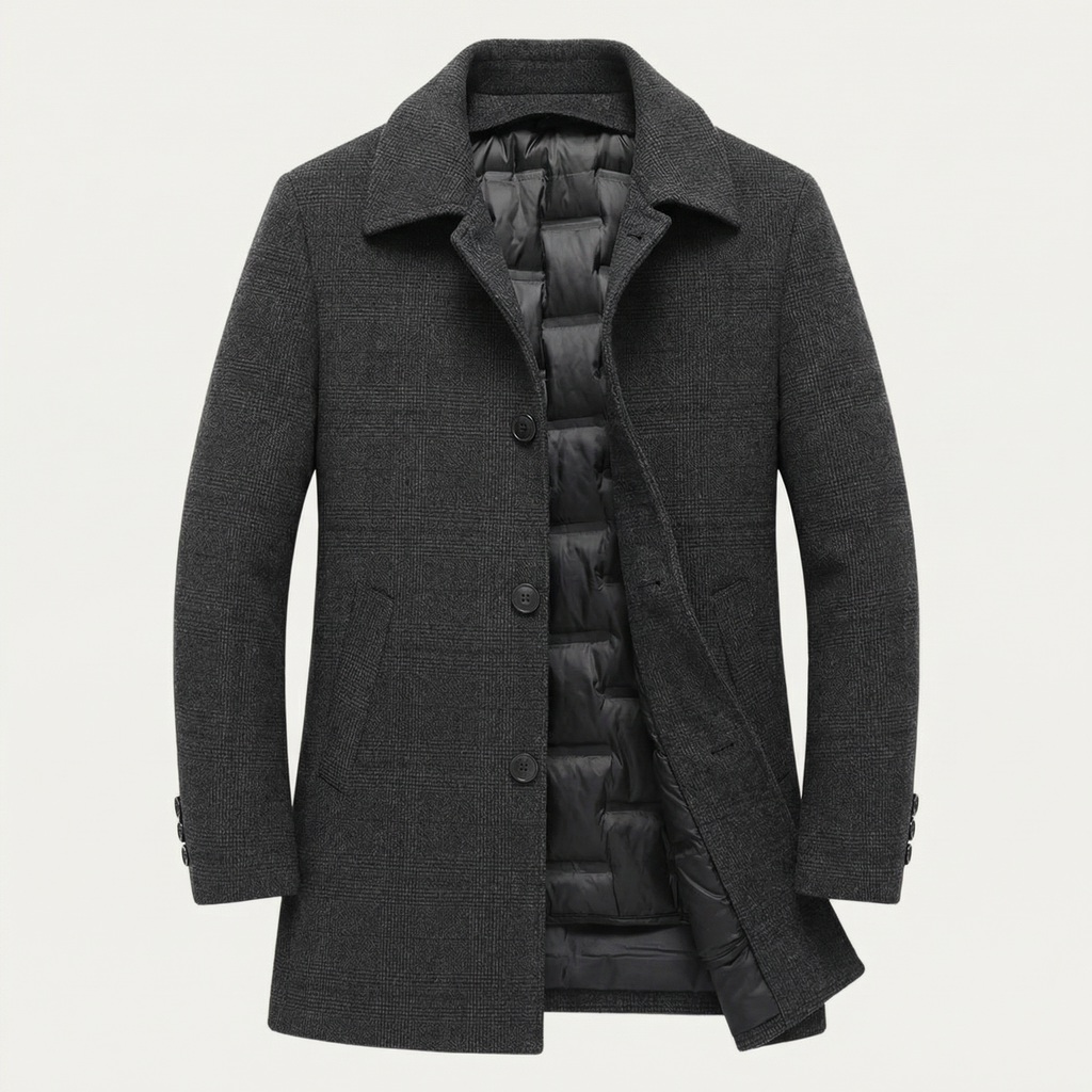 Glebronia | Misto lana cappotto con fodera imbottita