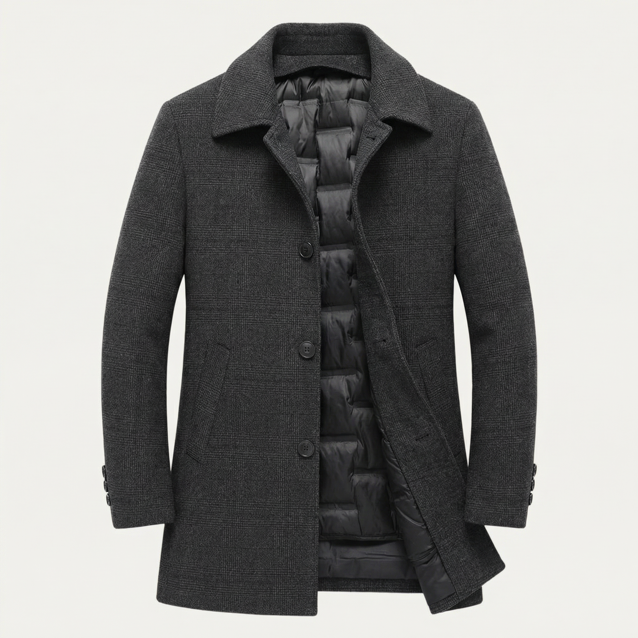 Glebronia | Misto lana cappotto con fodera imbottita