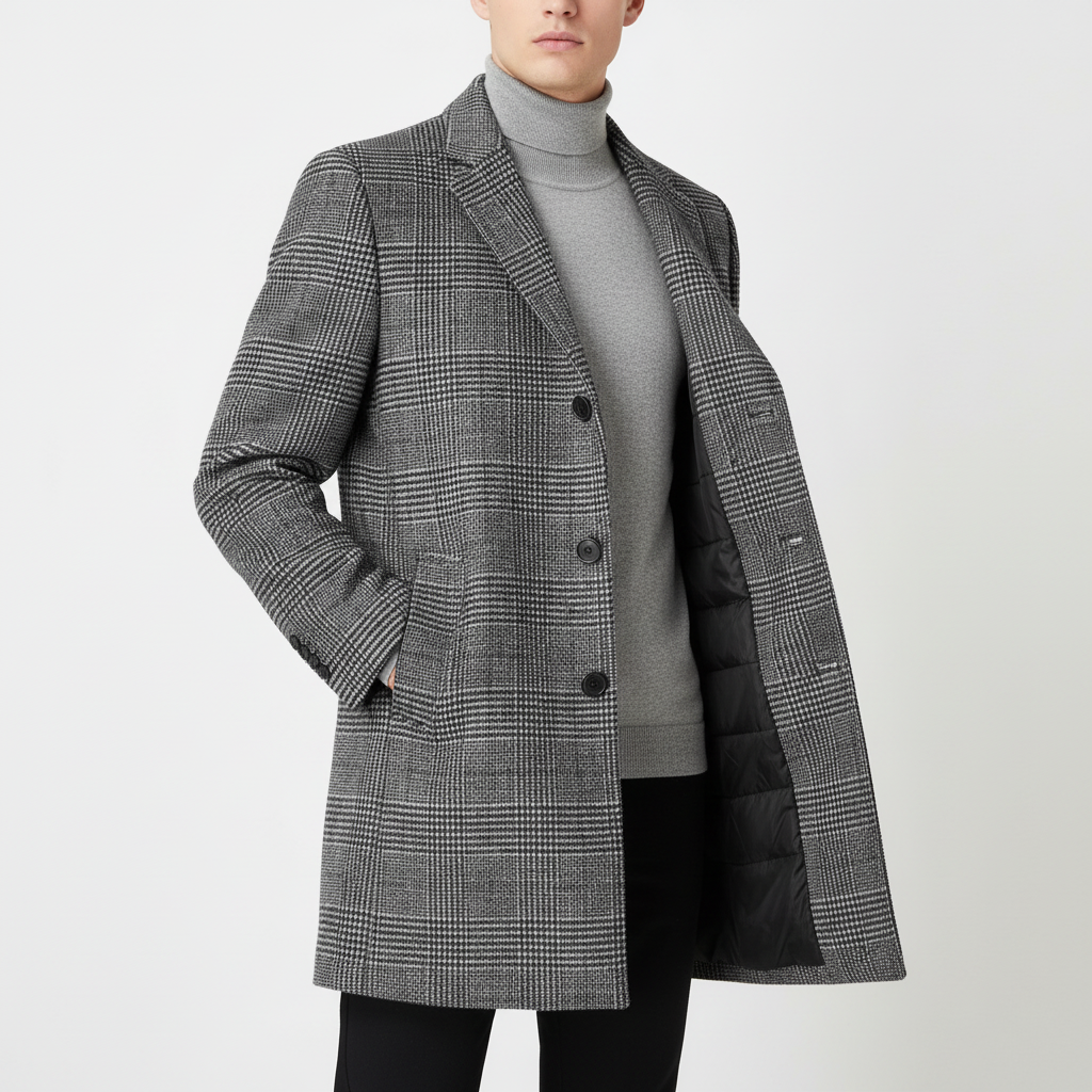 Glebronia | Misto lana cappotto con fodera imbottita