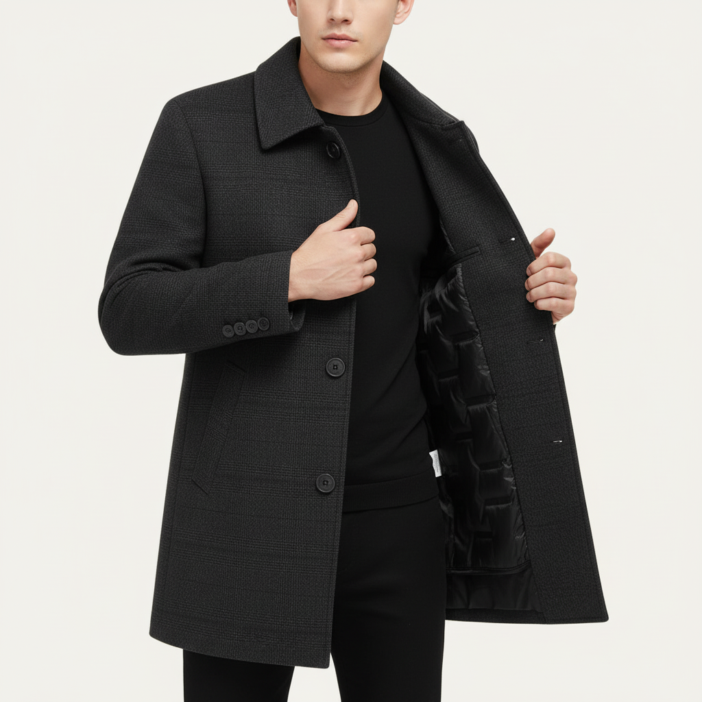 Glebronia | Misto lana cappotto con fodera imbottita