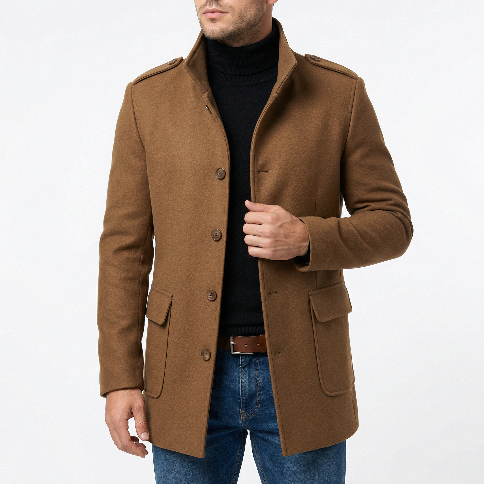 Glebronia | Misto lana sartoriale cappotto