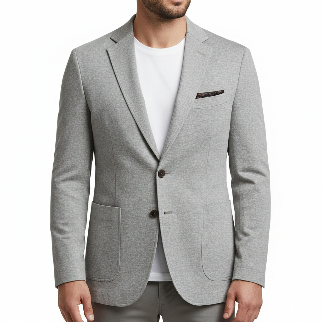 Glebronia | Misto lino-cotone blazer con taglio sartoriale