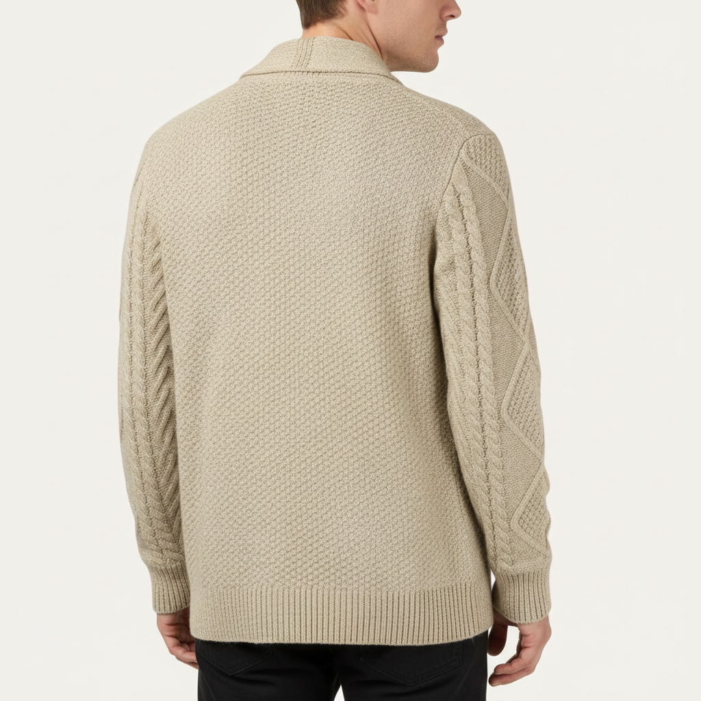 Glebronia | Morbido cardigan con chiusura a bottoni e tasche laterali