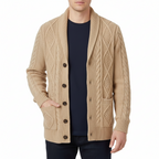 Glebronia | Morbido cardigan con chiusura a bottoni e tasche laterali