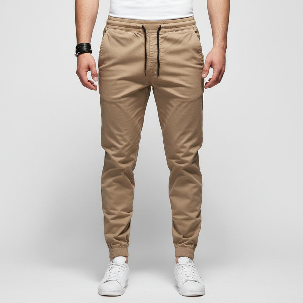 Glebronia | Pantaloni cargo con elastico in vita