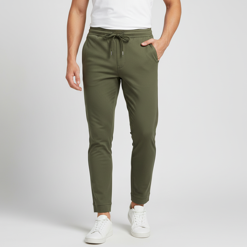 Glebronia | Pantaloni jogger slim fit con elastico in vita