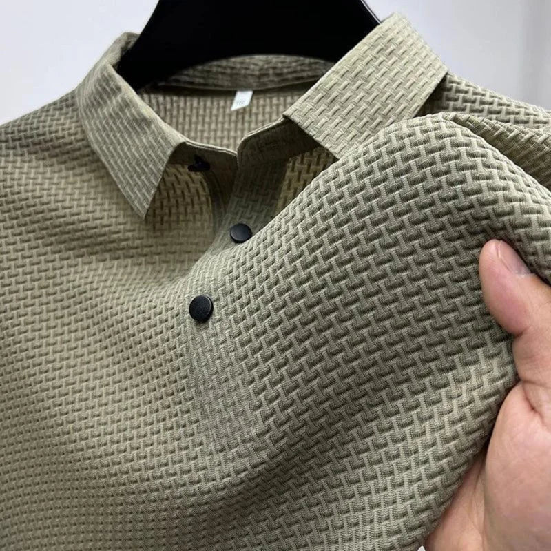 Glebronia | Polo leggera con colletto classico