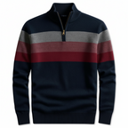 Glebronia | Pullover a righe con zip