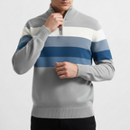 Glebronia | Pullover a righe con zip