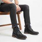 Glebronia | Stivaletti in pelle pieno fiore