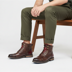 Glebronia | Stivaletti in pelle pieno fiore