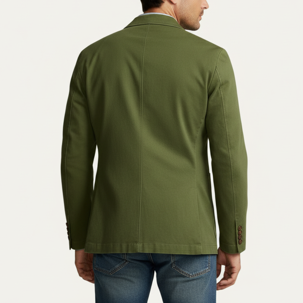 Glebronia | Vestibilità slim cotone giacca a vento stile blazer