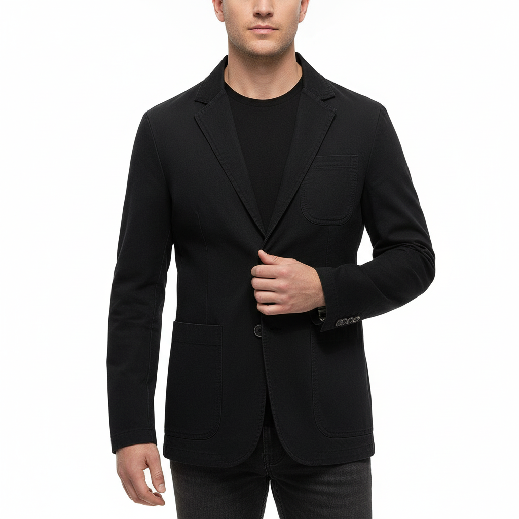 Glebronia | Vestibilità slim cotone giacca a vento stile blazer