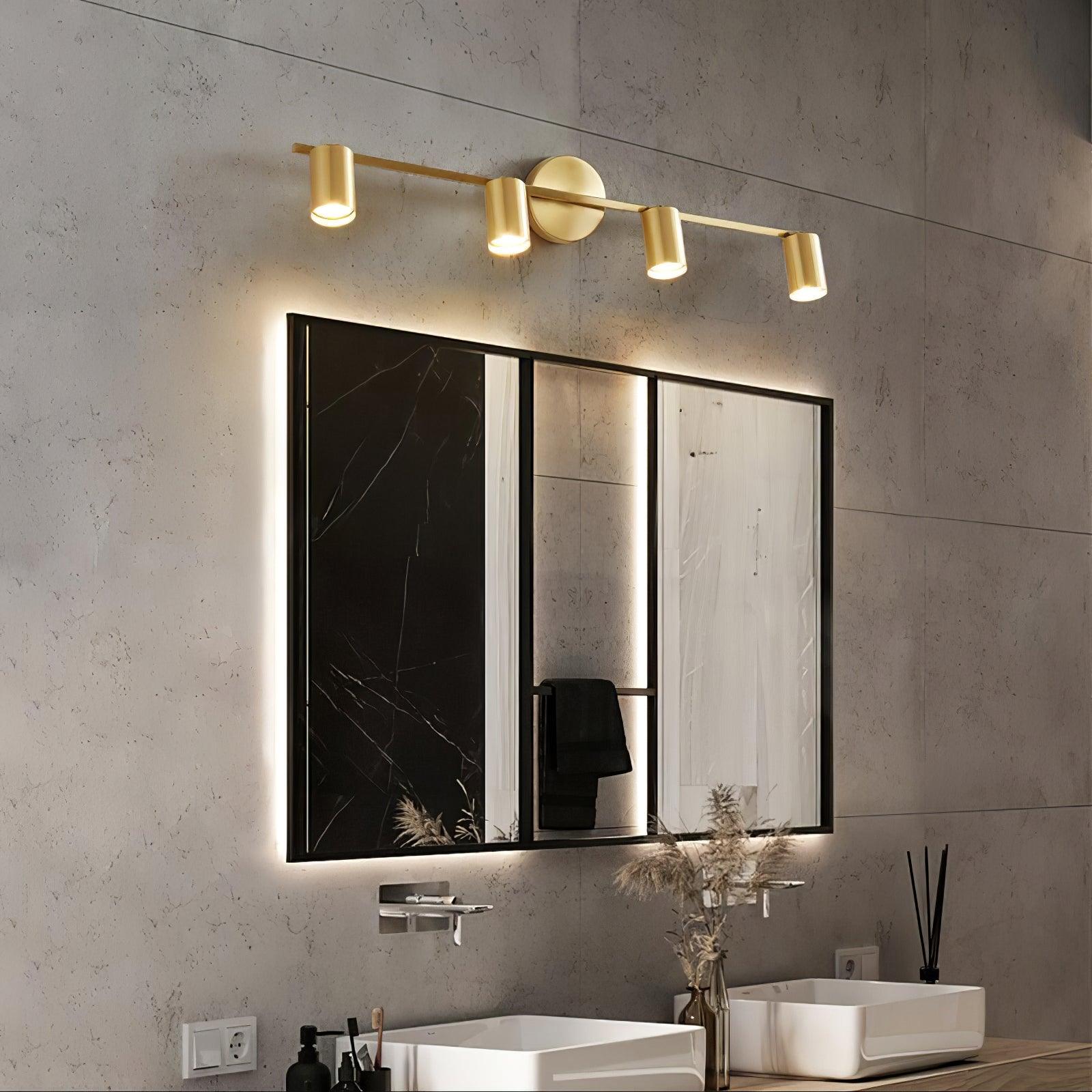 Lampada da Parete Rotante in Rame con Faretto Multitest per Illuminazione Versatile 2