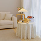 Lampada da Tavolo Origami Squiggle in Stile Nordico con Base Curvy e Paralume Plissettato 4