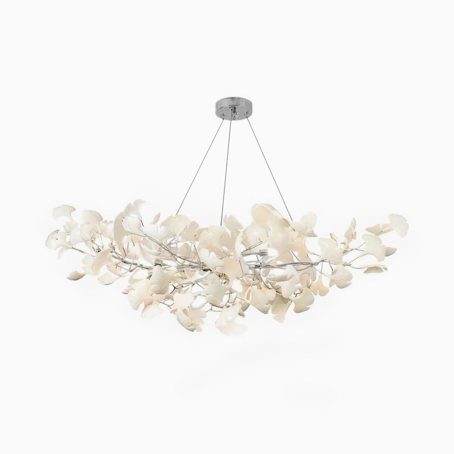 Lampadario Ginkgo B in Ceramica con Petali Decorativi | Lampadari Moderni per Atmosfere Eleganti 14