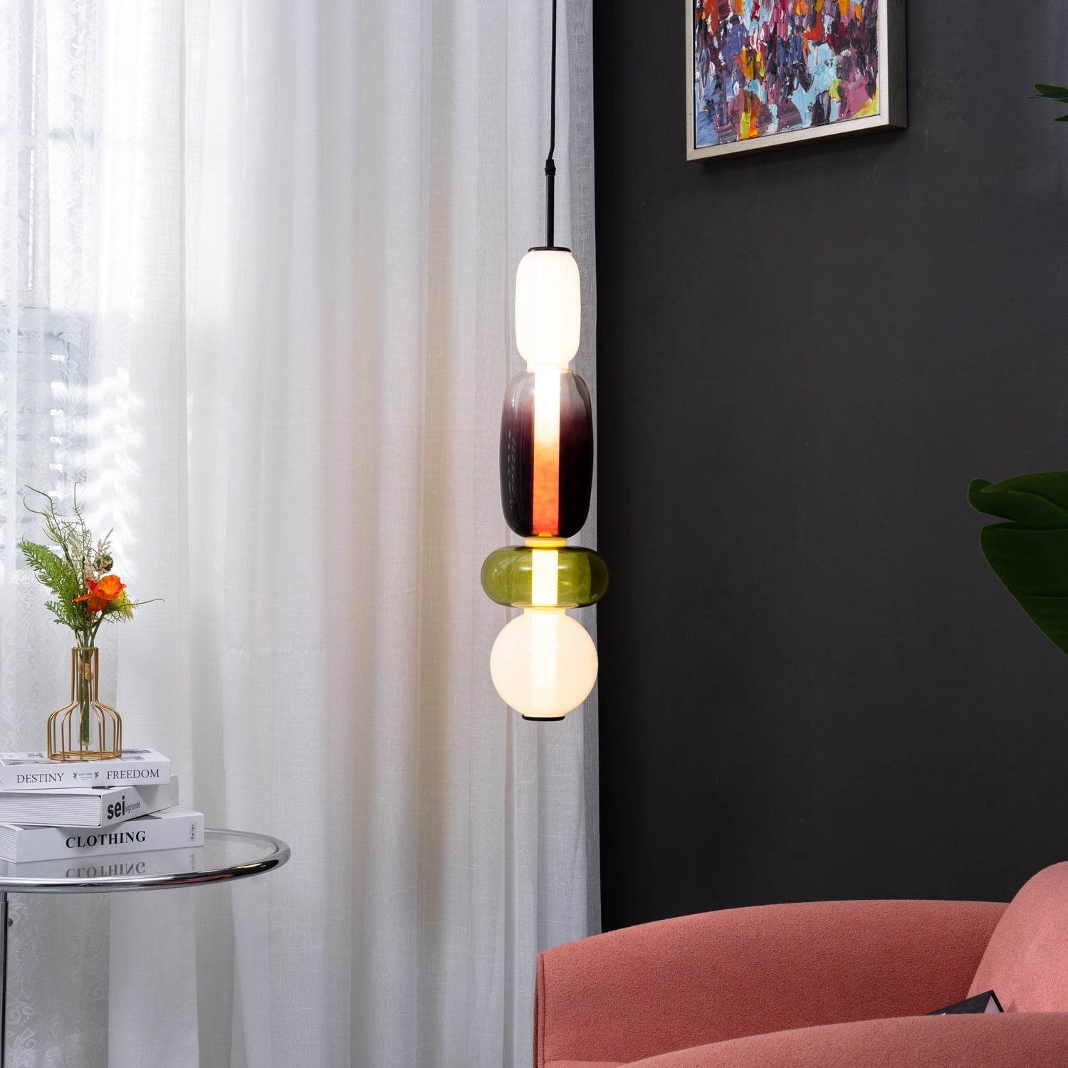 Lampade a Sospensione Design in Vetro Colorato | Eleganza Moderna per Ogni Ambiente 2