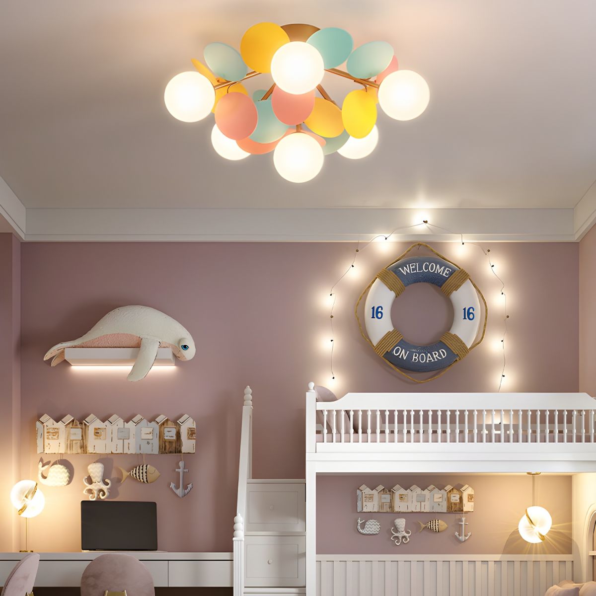 Plafoniera LED Soffitto Macaron in Stile Moderno per Ambienti Interni 2