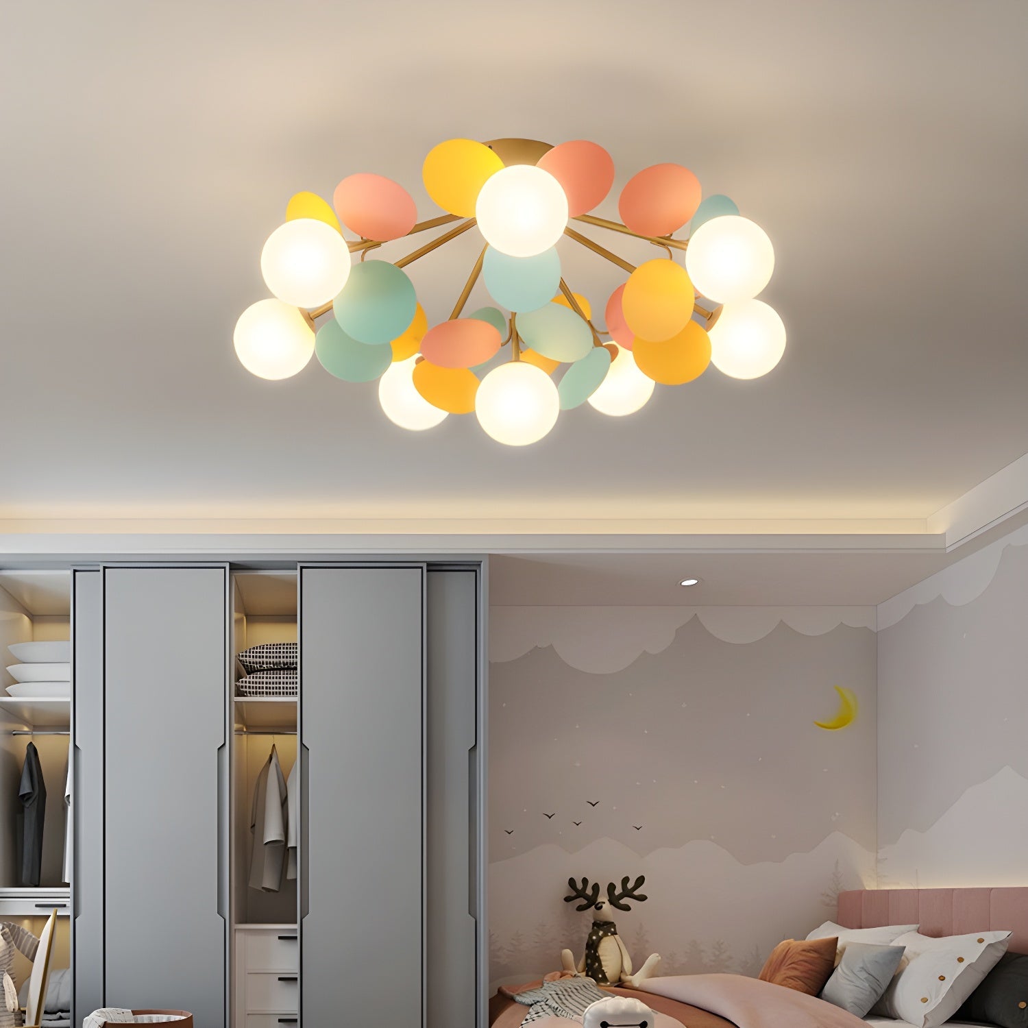 Plafoniera LED Soffitto Macaron in Stile Moderno per Ambienti Interni 4