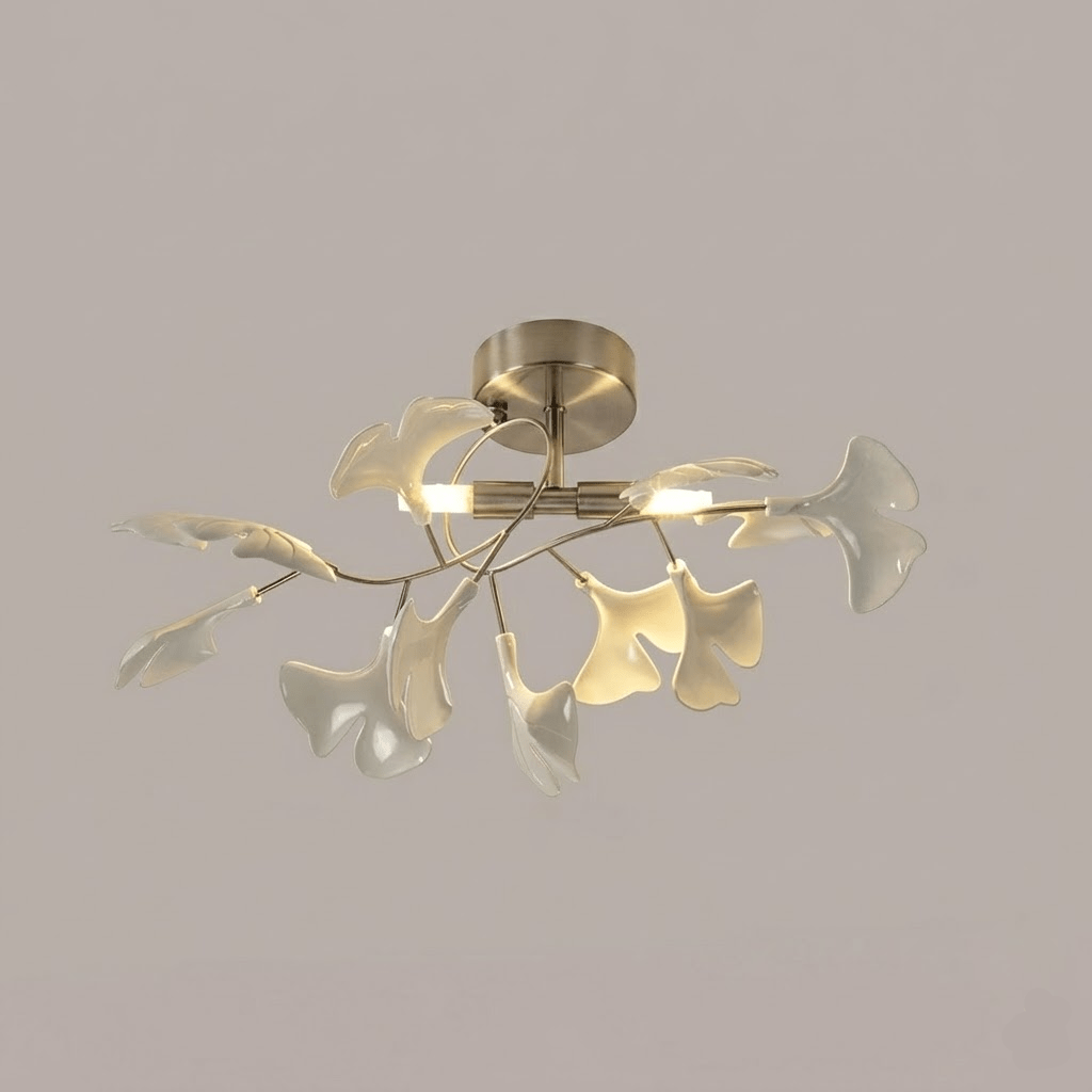 Plafoniera LED Soffitto Stile Gingko con Design Unico e Illuminazione Efficiente 10