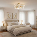 Plafoniera LED Soffitto Stile Gingko con Design Unico e Illuminazione Efficiente 3