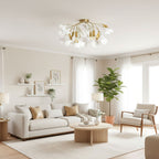 Plafoniera LED Soffitto Stile Gingko con Design Unico e Illuminazione Efficiente 4