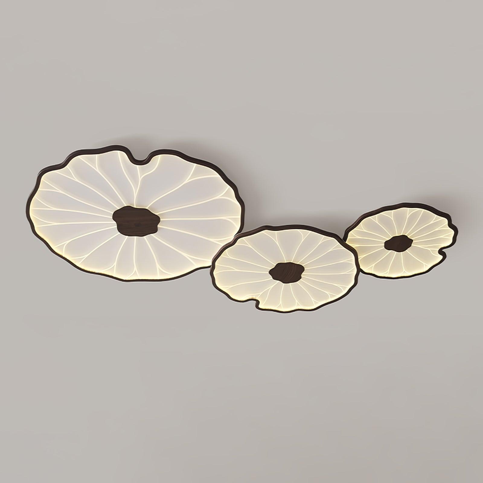 Plafoniera LED Soffitto a Forma di Foglia di Loto in Acrilico - Illuminazione Elegante e Naturale 10