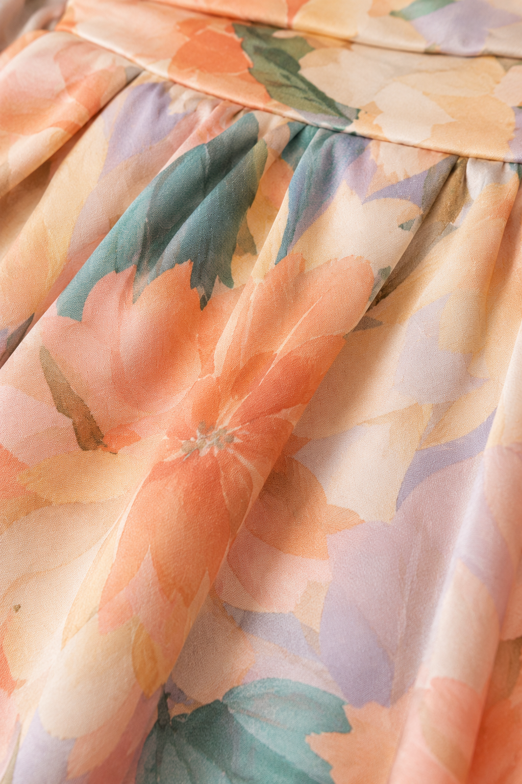 Abito da cerimonia midi a fiori con scollo all'americana, elegante da donna per matrimonio - abito da sera estivo - view 4