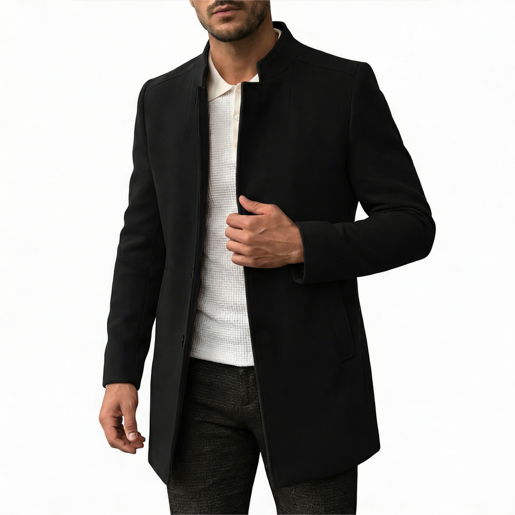 Glebronia | Vestibilità slim invernale con chiusura a bottoni nascosti