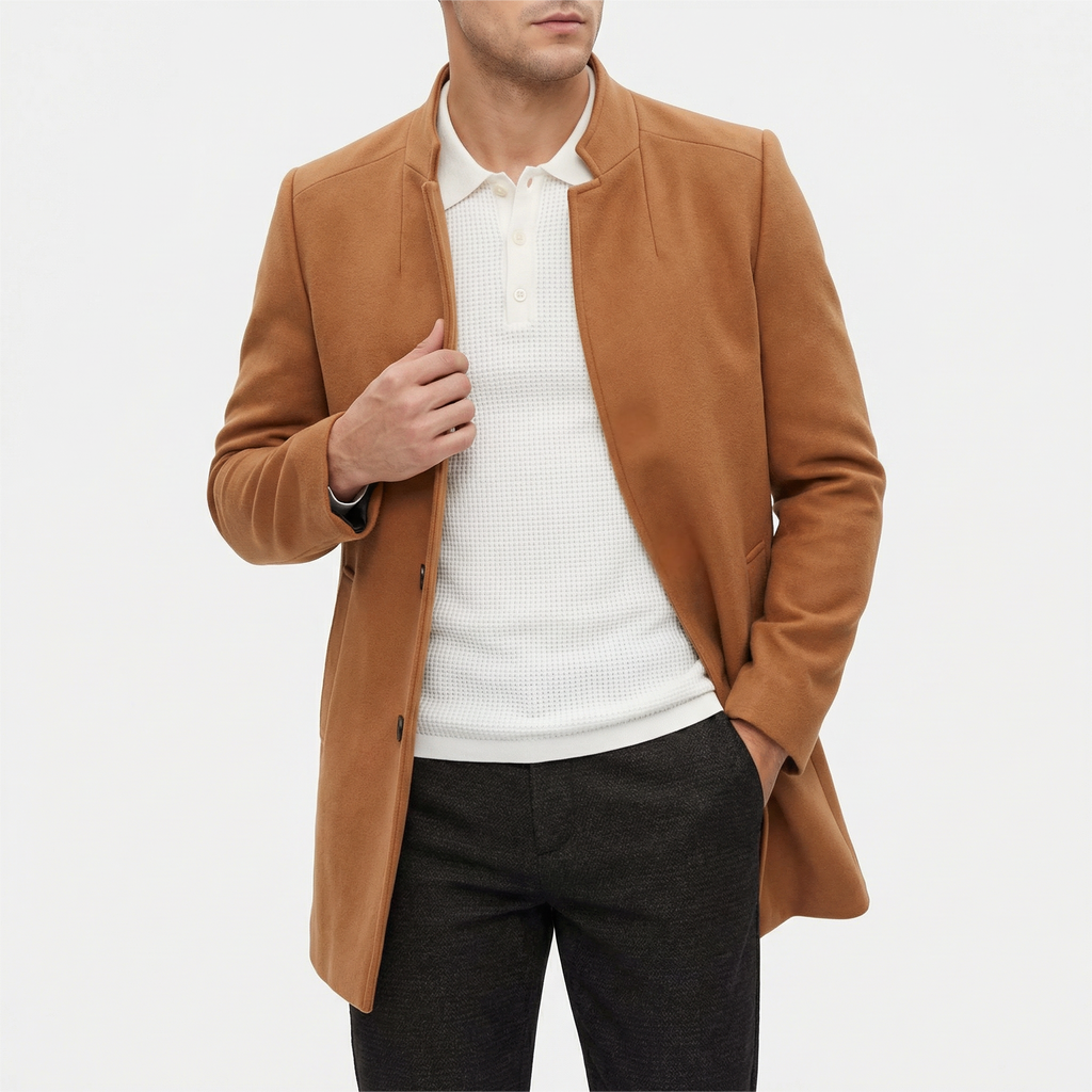 Glebronia | Vestibilità slim invernale con chiusura a bottoni nascosti