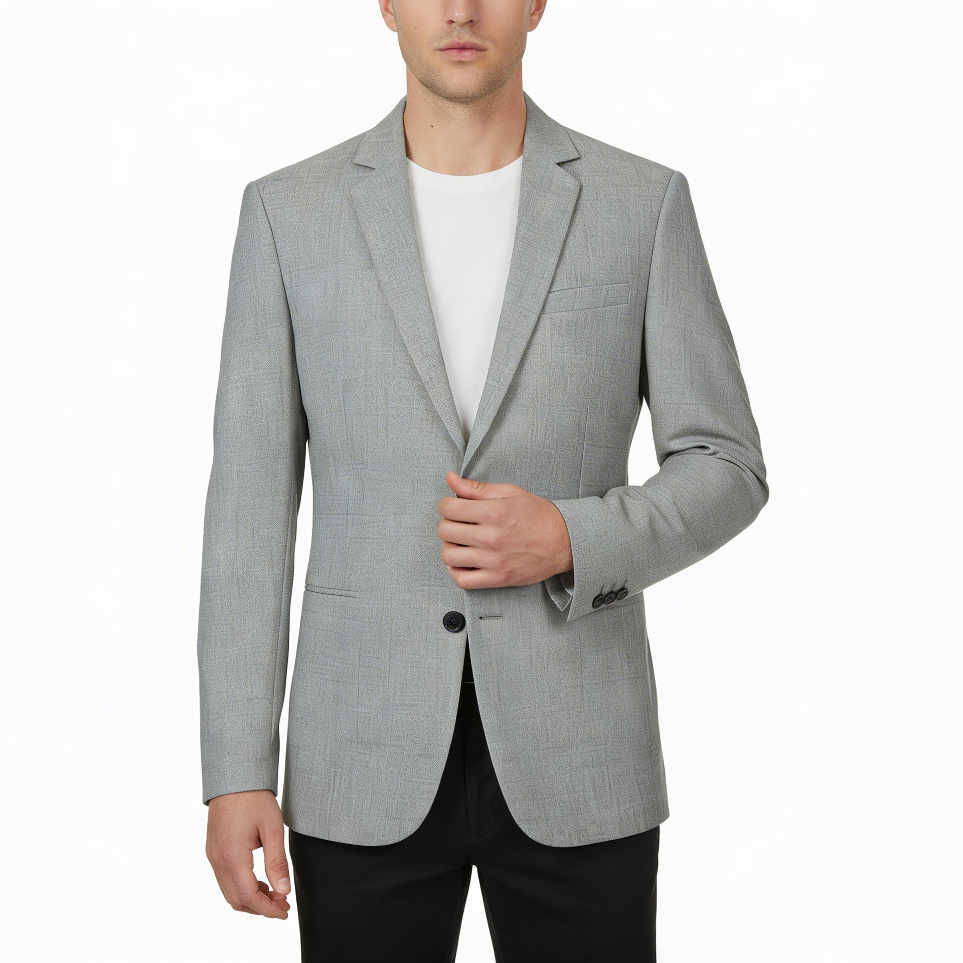 Glebronia | Giacca leggera a un petto in tessuto misto poliestere