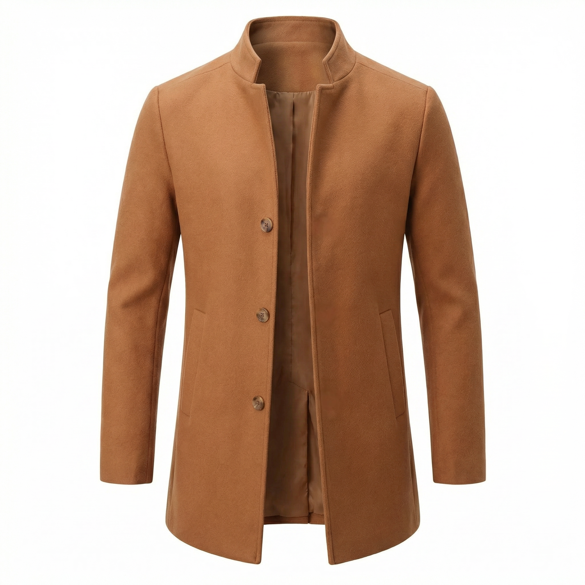 Glebronia | Vestibilità slim invernale con chiusura a bottoni nascosti