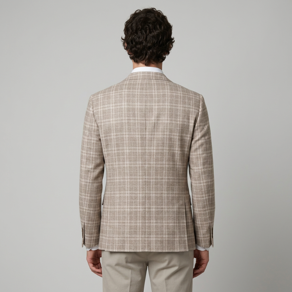 Giacca elegante da uomo con revers a lancia e vestibilità slim, per cerimonia, ufficio e smart casual - view 7
