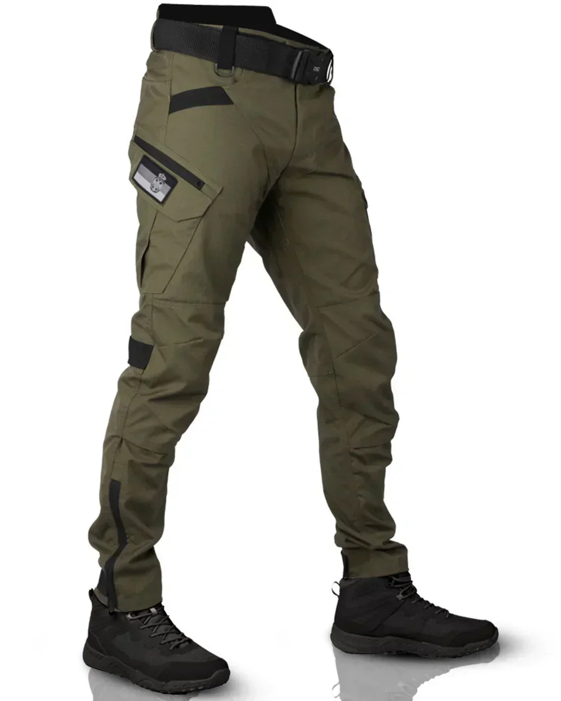 Glebronia | Pantaloni cargo da uomo con tasche laterali - Verde