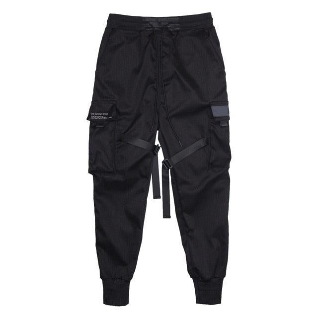 Pantaloni cargo jogger da uomo con tasche laterali, elastico alla caviglia e cinturini regolabili - view 6