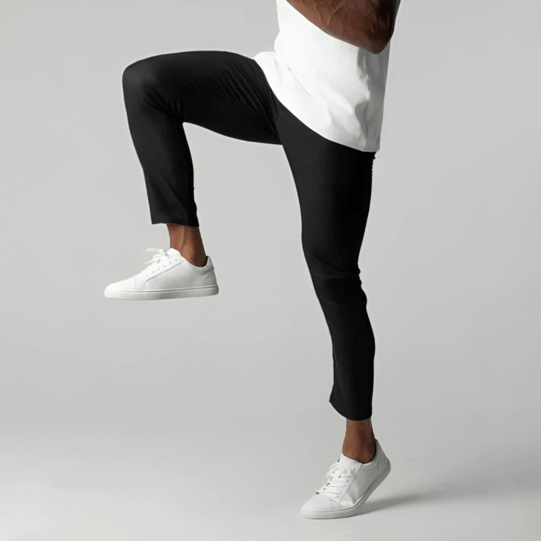Pantaloni chino da uomo elasticizzati, slim fit, traspiranti e comodi - view 5