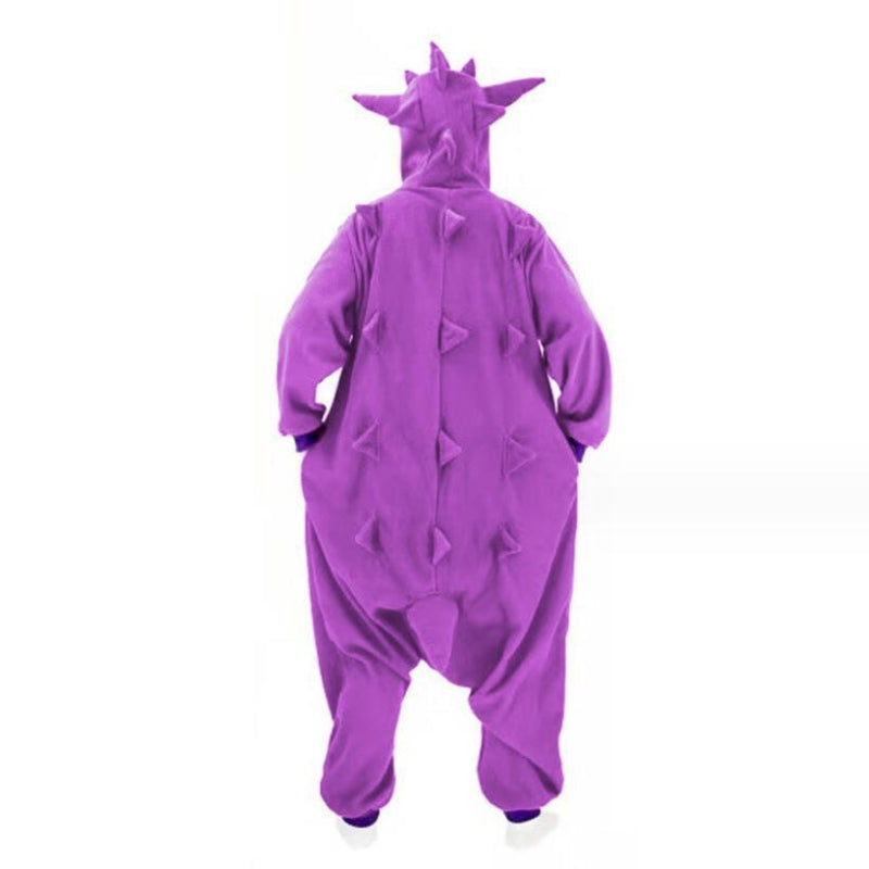 Pigiama intero in pile unisex con cappuccio, morbida tuta kigurumi con animali per tutta la famiglia - view 4