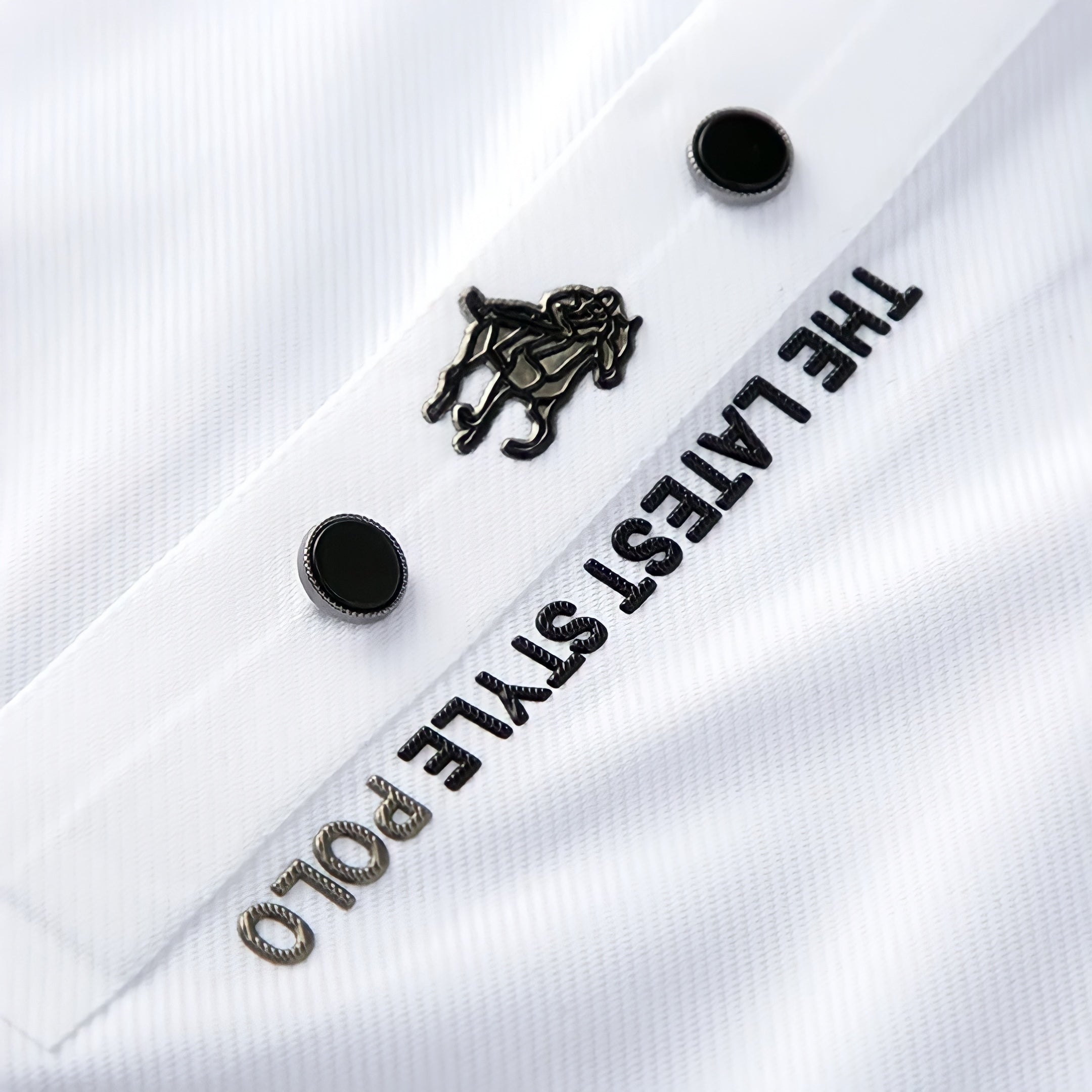 Polo da uomo in cotone elasticizzato, traspirante e dalla vestibilità moderna, per lavoro e tempo libero - view 8