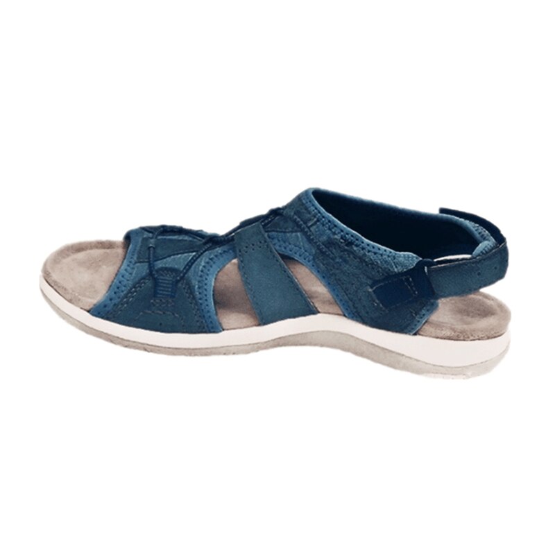 Sandali donna estivi e sportivi con chiusura a strappo, comodi e leggeri - Blu marino