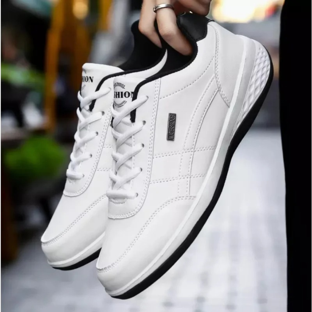 Sneakers in pelle da uomo con lacci, casual e comode per tutti i giorni - view 4