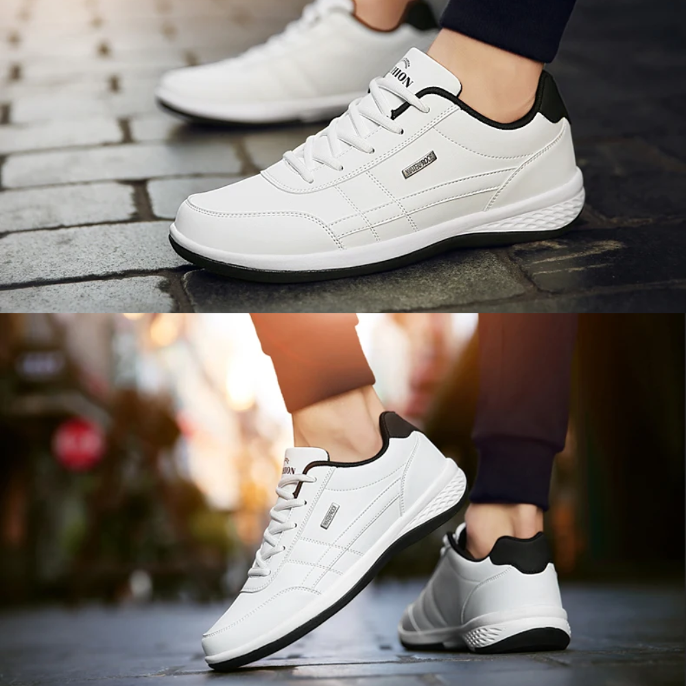 Sneakers in pelle da uomo con lacci, casual e comode per tutti i giorni - view 6