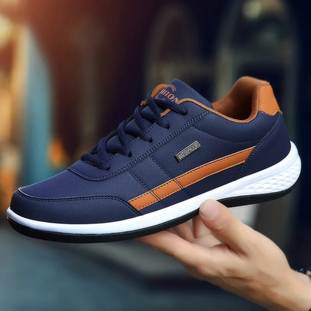 Sneakers in pelle da uomo con lacci, casual e comode per tutti i giorni - view 8