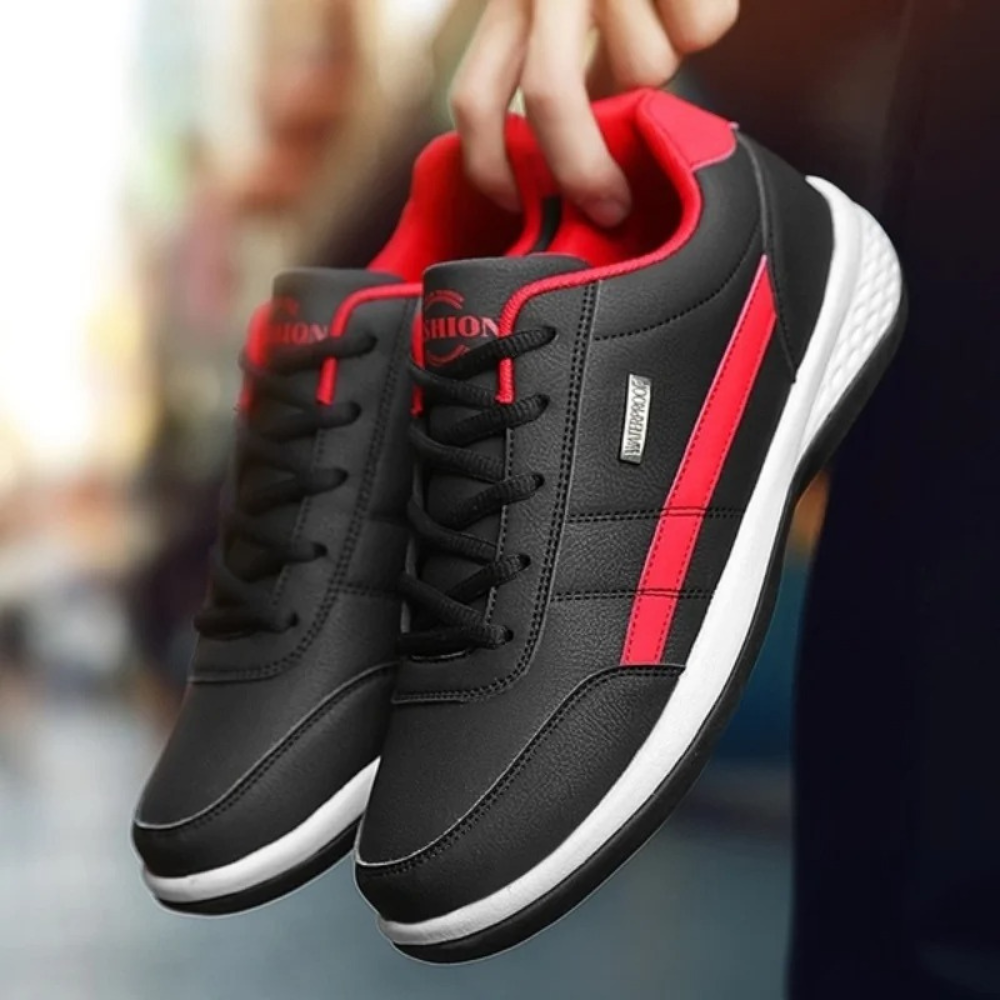 Sneakers in pelle da uomo con lacci, casual e comode per tutti i giorni - view 9