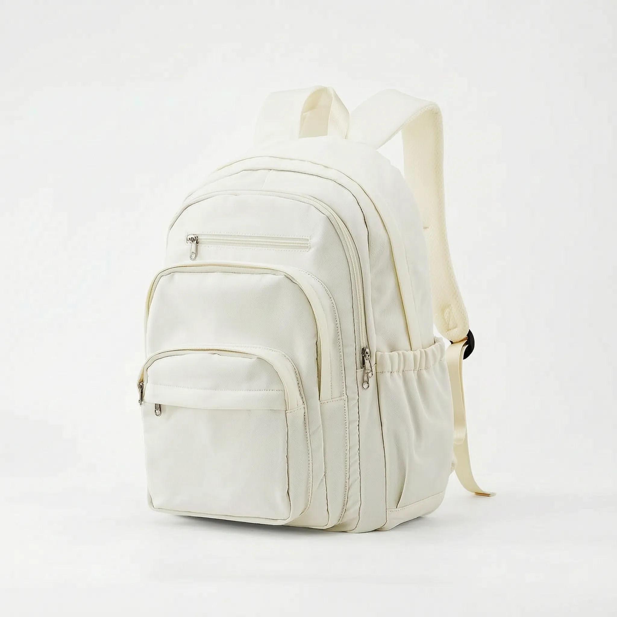 Zaino multitasche con scomparto porta pc, capiente per scuola, università e viaggio - Beige