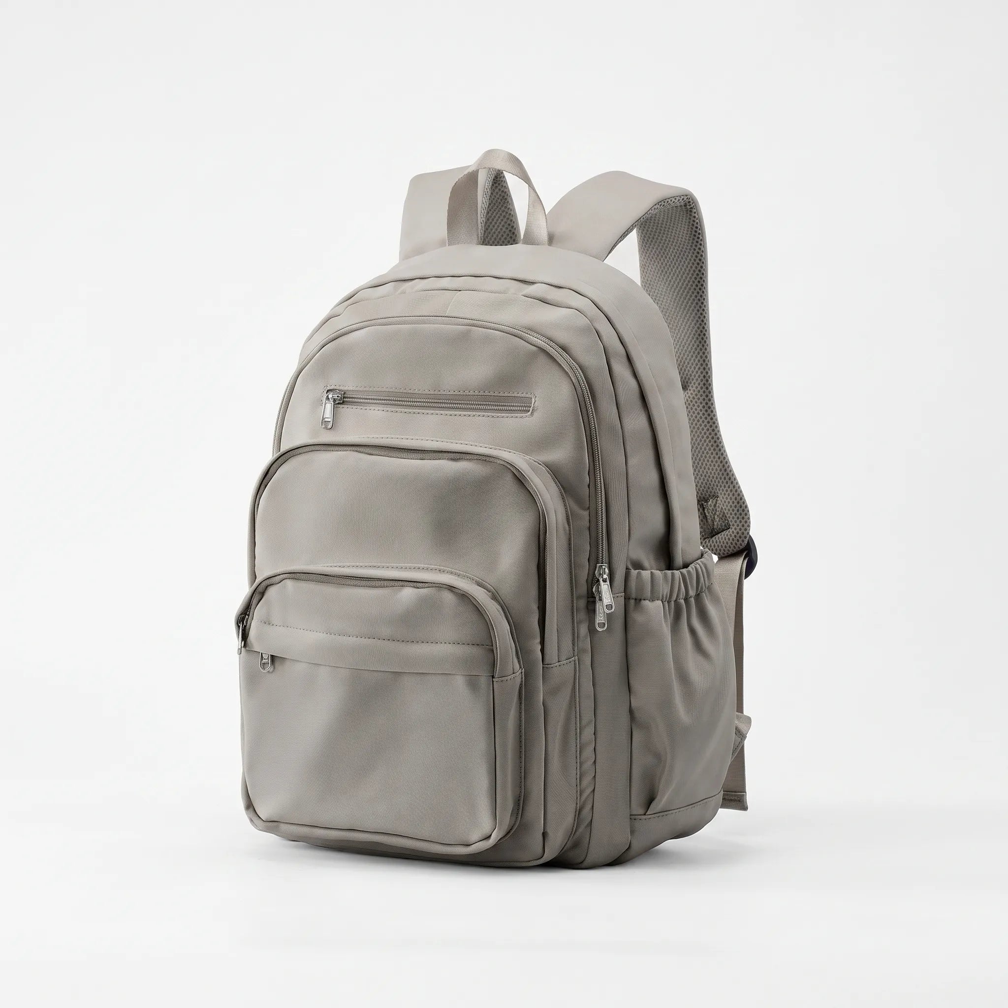 Zaino multitasche con scomparto porta pc, capiente per scuola, università e viaggio - Grigio Marrone
