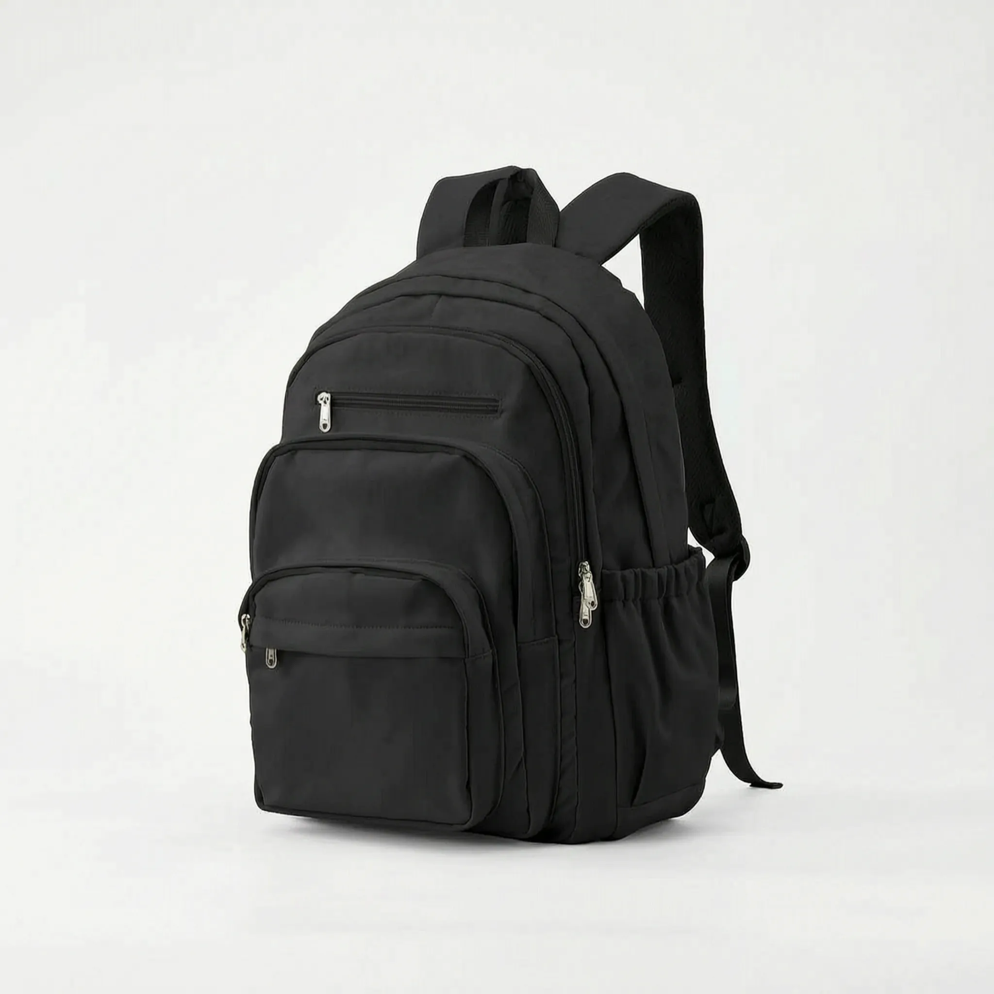 Zaino multitasche con scomparto porta pc, capiente per scuola, università e viaggio - Nero